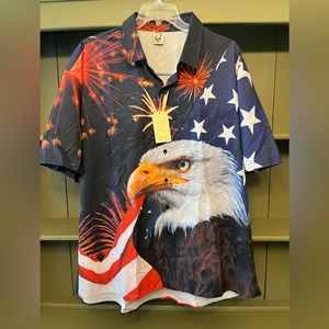 NWT HARDADDY Men’s XXL shirt American Patriotic